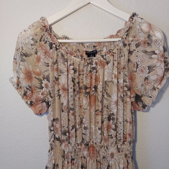 Kate & Lily Floral Smocked Midi Dress | Size 6 - Picture 4 of 9
